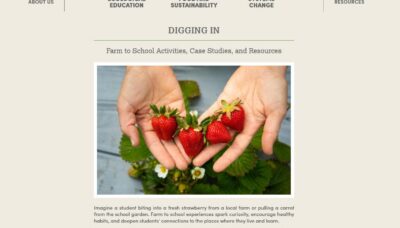 Center for Ecoliteracy: Digging In Farm to School Activities, Case Studies, and Resources
