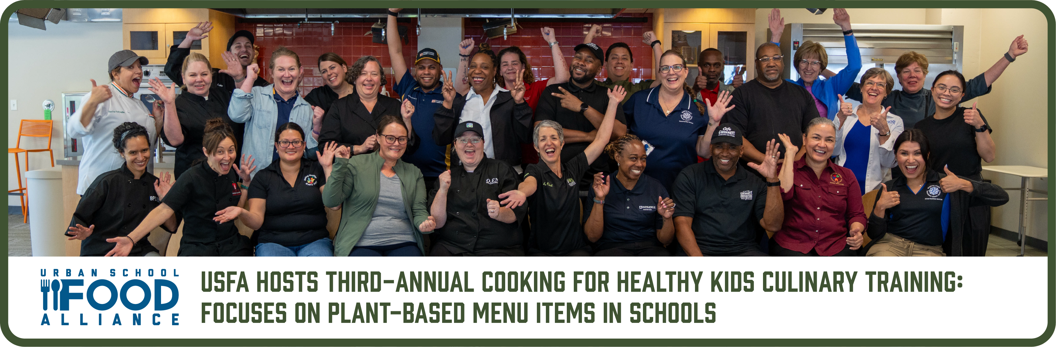 Cooking For Healthy Kids Banner@4x Cooking for Healthy Kids Atttendees, 28 men and women in group photo