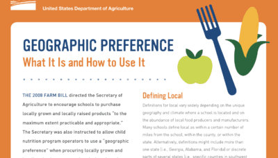 USDA: Geographic Preference, What It Is and How to Use It