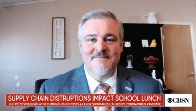 CBS News: Supply chain disruptions impact school lunch programs across the U.S.