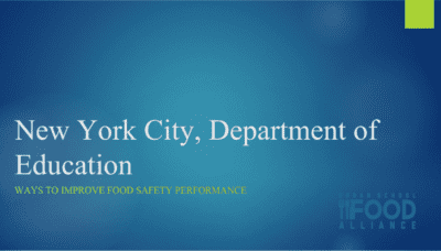 Ways to Improve Food Safety Performance